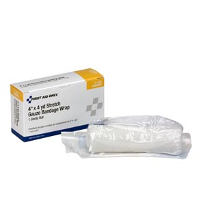 [5-800] First Aid Only/Acme United Corporation Sterile Stretch Gauze, 4"x4yd, 1/bx