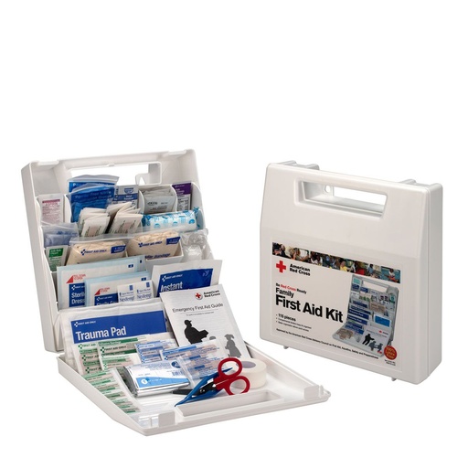 [9161-RC] First Aid Only American Red Cross Deluxe Family First Aid Kit with Plastic Case and Dividers