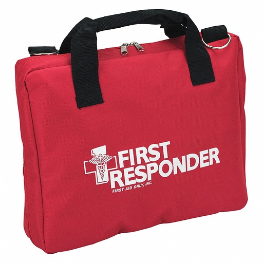 [510-FR/BAG] First Aid Only Nylon Medium First Responder Empty Bag, Red