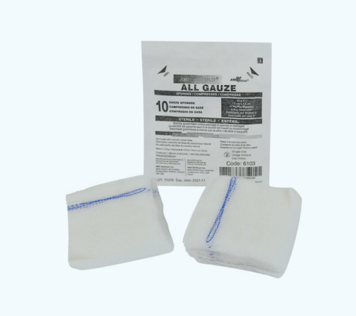 [6003] AMD-Medicom Gauze Sponge, 3" x 3", 12-Ply, Non-Sterile, XR, 200/sl, 10 sl/cs