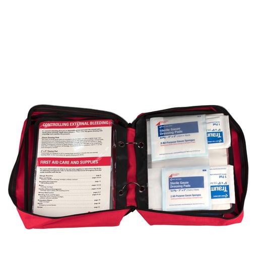 [9162-RC] First Aid Only American Red Cross Deluxe Family First Aid Kit with Nylon Case