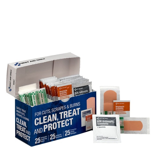 [90967-001] First Aid Only Clean Treat and Protect Wound Care Kit