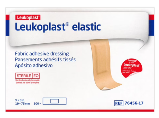 [7645617] BSN Medical/Jobst Leukoplast Elastic Adhesive Bandage, ¾" x 3", Latex Free, 100/bx (020333) 