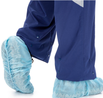 [4872A] Cardinal Health Shoe Cover, Non-Skid, Disposable, SMS, Blue, Universal 100/bx