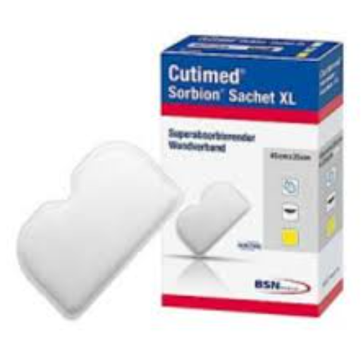 [7324000] BSN Medical/Jobst Cutimed Sorbion Sachet Dressing, XL, 10" x 17", 10/bx