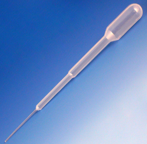 [134020-400] Globe Scientific, Inc. Transfer Pipet, 1.5mL, Fine Tip, 104mm, 400/Dispenser bx