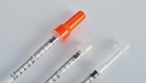 [2102] MediVena Safety Syringe, Insulin, 0.5 ml, 29G x ½", Blue Coded Box (100 bx/plt)
