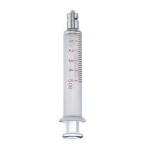 [332155] B Braun Medical, Inc. 5cc Glass Loss-Of-Resistance Syringe, Luer Lock Metal Tip