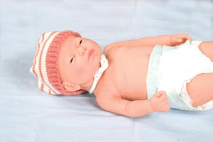 [8197S] TIDI Products, LLC Foam Trach Ties, 9"L x 1"W, Neonatal and Infants, 7-9", 12/dz