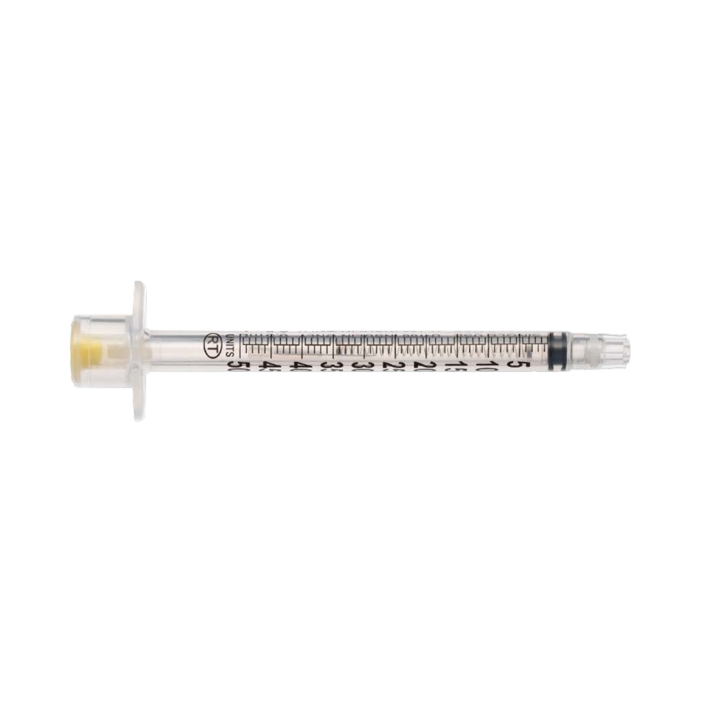 Retractable Technologies, Inc Safety Syringe, Insulin, 0.5ml, 30G x 5/ ...