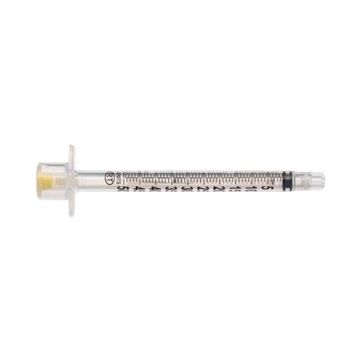 [15271] Retractable Technologies, Inc Safety Syringe, Insulin, 0.5ml, 30G x 5/16", U-100