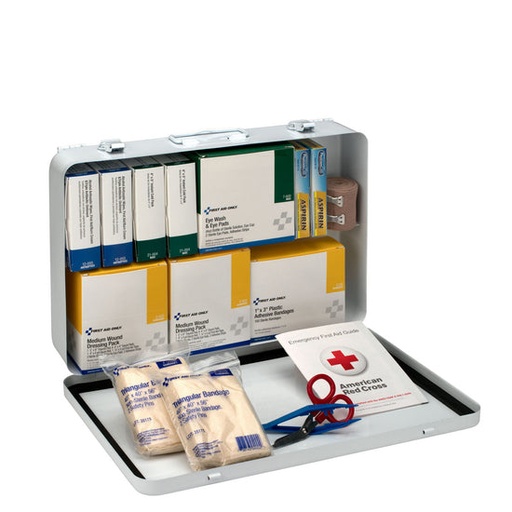 [6450] First Aid Only 50 Person ANSI Class B Vehicle First Aid Kit with Metal Case