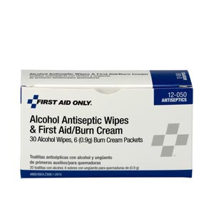 [12-050-001] Hygenic/Theraband Antiseptic Unit Includes: (30) Wipes and (6) First Aid/Burn Cream