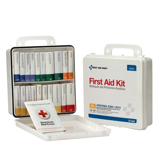 [90601] First Aid Only 50 Person ANSI Class A+ Unitized First Aid Kit with Plastic Case