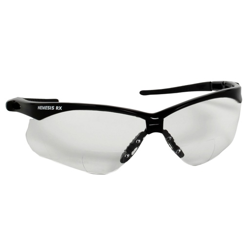 [28618] Kimberly-Clark Professional Safety Glasses, Rx Reader, +1.0, Clear Lens, Black Frame