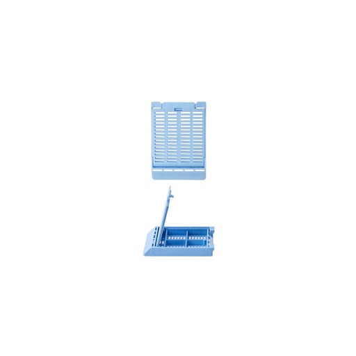 [M511-6] Simport Scientific Slimsette™ Tissue Cassette, 4-Compartment, 45° Angle, Acetal, Blue