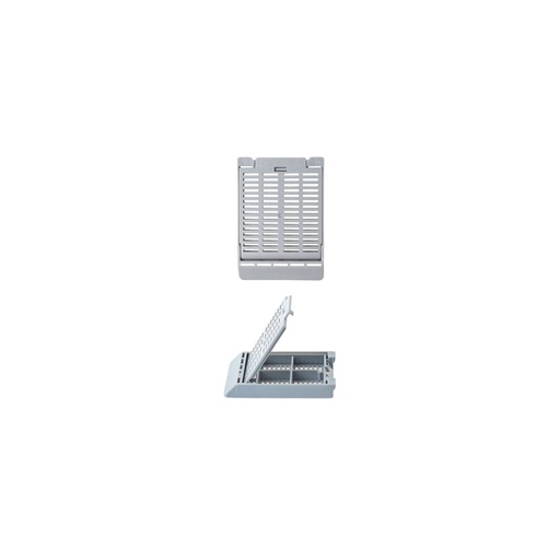 [M511-9] Simport Scientific Slimsette™ Tissue Cassette, 4-Compartment, 45° Angle, Acetal, Gray