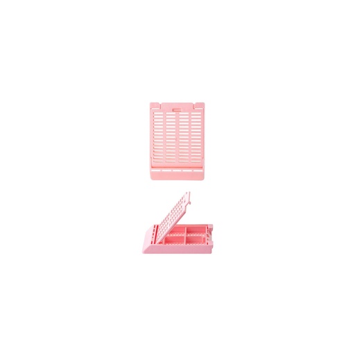 [M511-3] Simport Scientific Slimsette™ Tissue Cassette, 4-Compartment, 45° Angle, Acetal, Pink