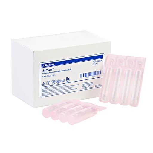 [ASR0159] Amsino International, Inc. Sodium Chloride Inhalation Solution, 0.9% USP, 15ml, 144/cs