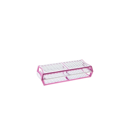 [S600-13L] Simport Scientific Test Tube Rack, 11.5" x 4.5" x 2.5", (84) 13mm Tube Capacity, Lilac