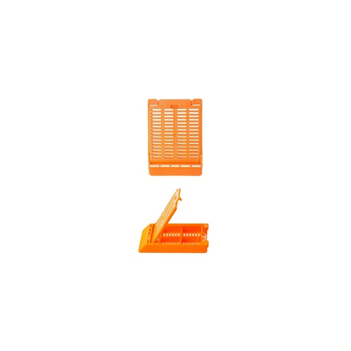 [M511-11] Simport Scientific Slimsette™ Tissue Cassette, 4-Compartment, 45° Angle, Acetal, Orange