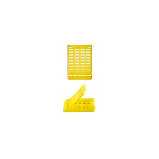 [M511-5] Simport Scientific Slimsette™ Tissue Cassette, 4-Compartment, 45° Angle, Acetal, Yellow