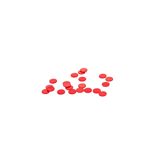 [M957R] Simport Scientific Color Coding Capinserts™, 5.3 mm, Polypropylene, Red, 100/pk, 5 pk/cs