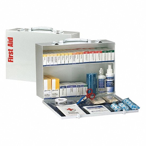 [90603] First Aid Only 2 Shelf ANSI Class B+ Metal First Aid Cabinet