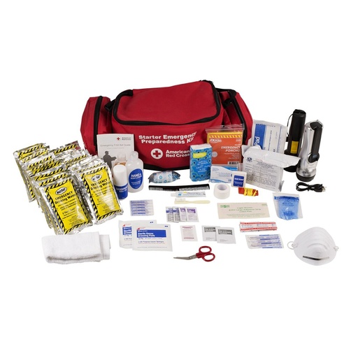 [91050] First Aid Only American Red Cross Emergency Preparedness 1-Day Starter Kit with Duffle Bag