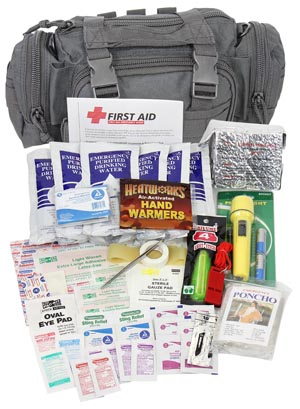 [90430] First Aid Only/Acme United Corporation Emergency Preparedness, 1 Person, Black Fabric bg
