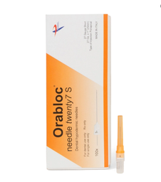 [102704025] Pierrel Pharma SRL Plastic Hub Dental Needle, 27G Short (0.40mm diam., 25mm long), Orange