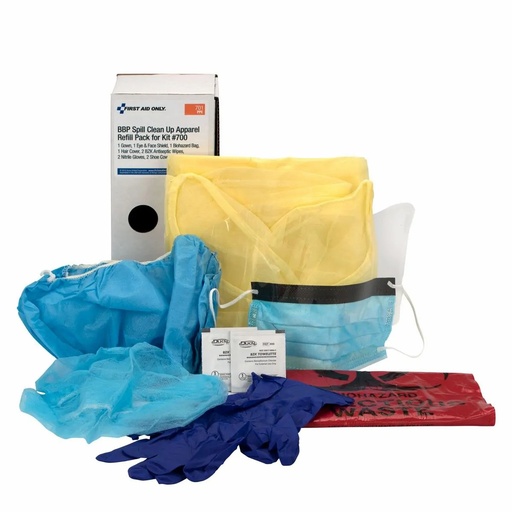 [701] First Aid Only BBP Spill Clean Up Cabinet Apparel Refill Pack
