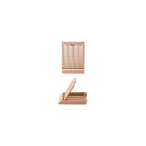 [M509-8] Simport Scientific Slimsette™ Tissue Cassette, 45° Angle, 41mm x 28.5mm x 6mm, Acetal, Tan