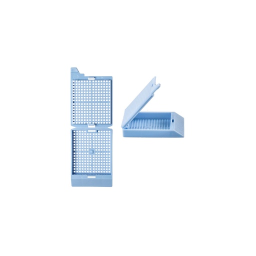 [M406-6] Simport Scientific Unisette™ II Cassette for Manual Feed Printer with Covers, Biopsy, Blue
