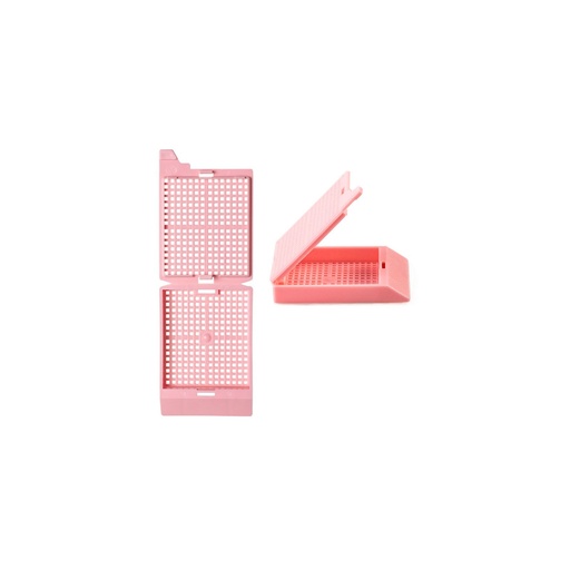 [M406-3] Simport Scientific Unisette™ II Cassette for Manual Feed Printer with Covers, Biopsy, Pink