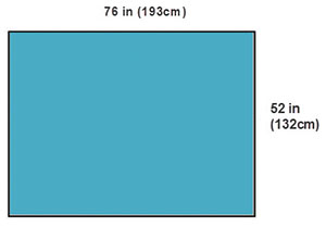 [9349] Cardinal Health Drape Sheet, Fan-Folded, Three-Quarter, 56 x 77