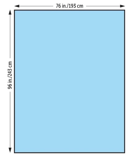 [47632] Halyard Health, Drape Sheet, XLarge, 76"x96"