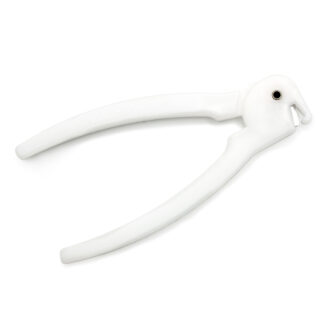 [9445] Aspen Surgical Umbilical Cord Clamp Clipper, White, Bulk, Non-Sterile, 25/bx
