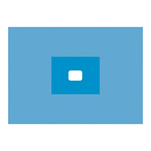 [9462] Cardinal Health Utility Drape Sheet, 60 x 44 with 6 x 4 Reinforced Fenestration