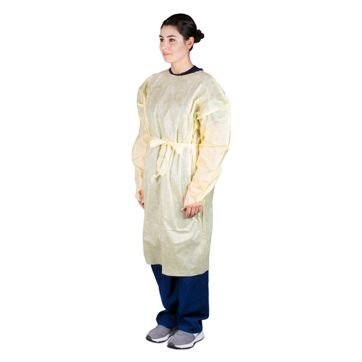 [309] Isolation Gown, Over-the-Head, Level 2, Universal, Yellow, 10/bg, 10 bg/cs