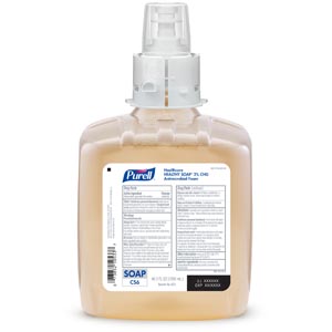 [6581-02] Healthcare Healthy Soap® 2.0% CHG Antimicrobial Foam, 1200 ml, Amber, 2/cs