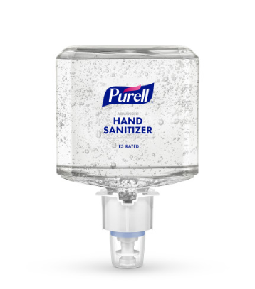 [6461-02] Purell Food Processing Hand Sanitizer Gel, 1200ml Refill, Clear, E3 Rated, 2/cs
