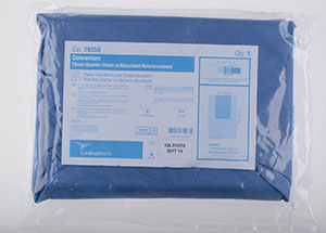 [29350] Drape Sheet, Fan-Folded, Three-Quarter, 56 x 77 with 25 x 42 Absorbent Reinforcement