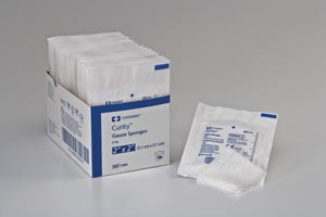 [3033] Gauze Sponge, 4" x 4", 12-Ply, 2/pk, 25 pk/tray, 24 tray/cs (30 cs/plt)