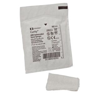 [2539-] Sponges, 4" x 4", 12-Ply 10s in Plastic Tray, 10/tray, 128 tray/cs (16 cs/plt)
