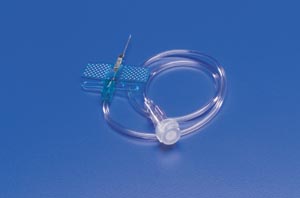 [8881225390] Blood Collection/ Infusion Set with Female Luer, 23G x ¾", Blue, 3 ft Tubing
