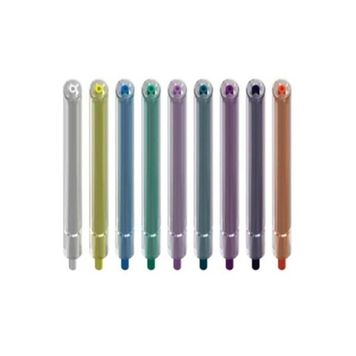 [CT2100] Crystal Tip®, Air/Water Syring Tips, Disposable, Rainbow, 1500/bg, 12bg/cs