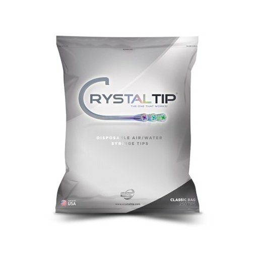 [CT1202] Crystal Tip®, Air/Water Syring Tips, Disposable, Pacific Blue, 250/bg, 12bg/cs