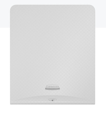 [58774] Faceplate, White Mosaic Design, for Automatic Soap and Sanitizer Dispenser