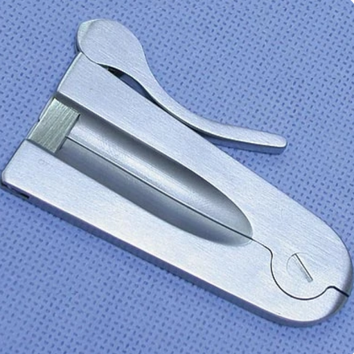 [85-6550] Sklar Instruments Mogen Clamp, 2.5mm Aperture, OR Grade, Stainless Steel, Reusable